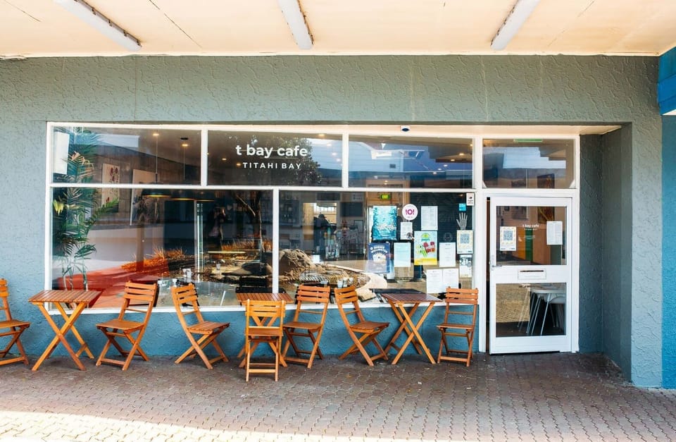 t bay cafe - our favourite local located in the Titahi Bay Shops, 5 mins walk
