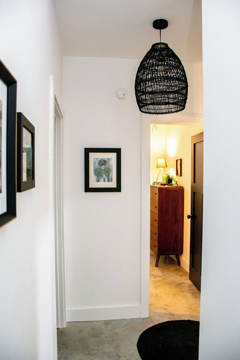 Hall to secondary bed & bath.