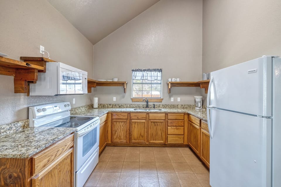 Fully stocked kitchen