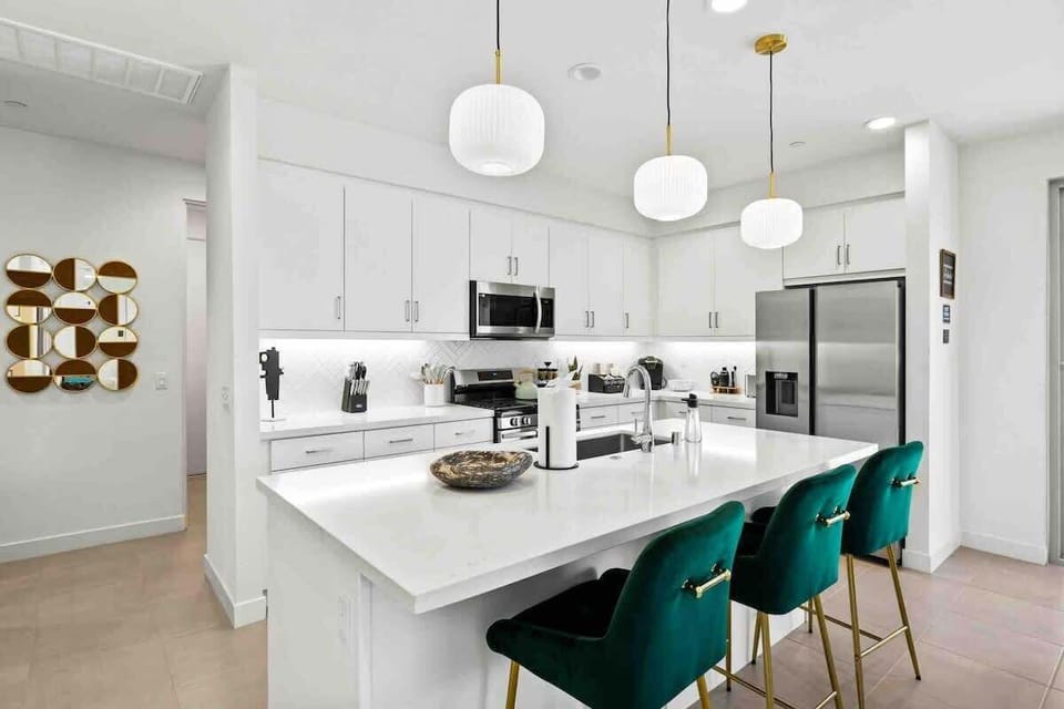 Enjoy cooking together in this bright, modern kitchen with plenty of space to gather