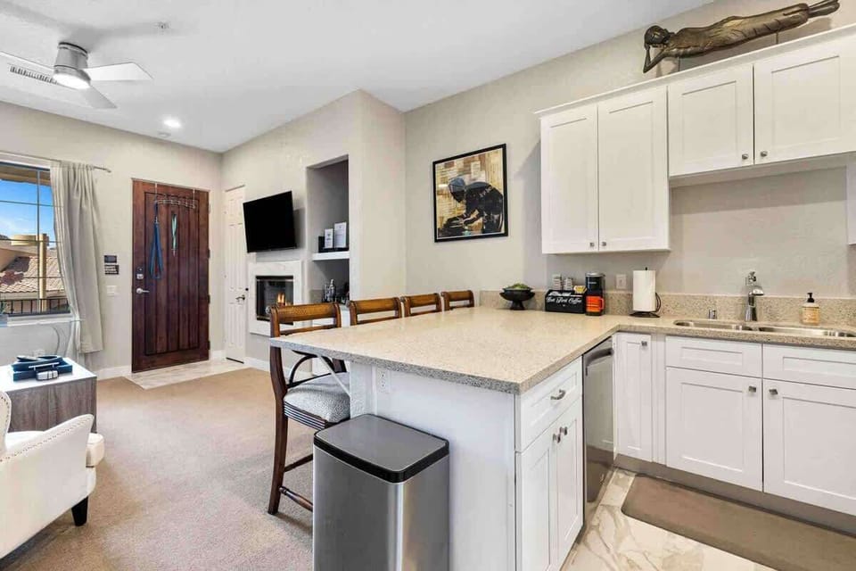 Open kitchen with plenty of counter space