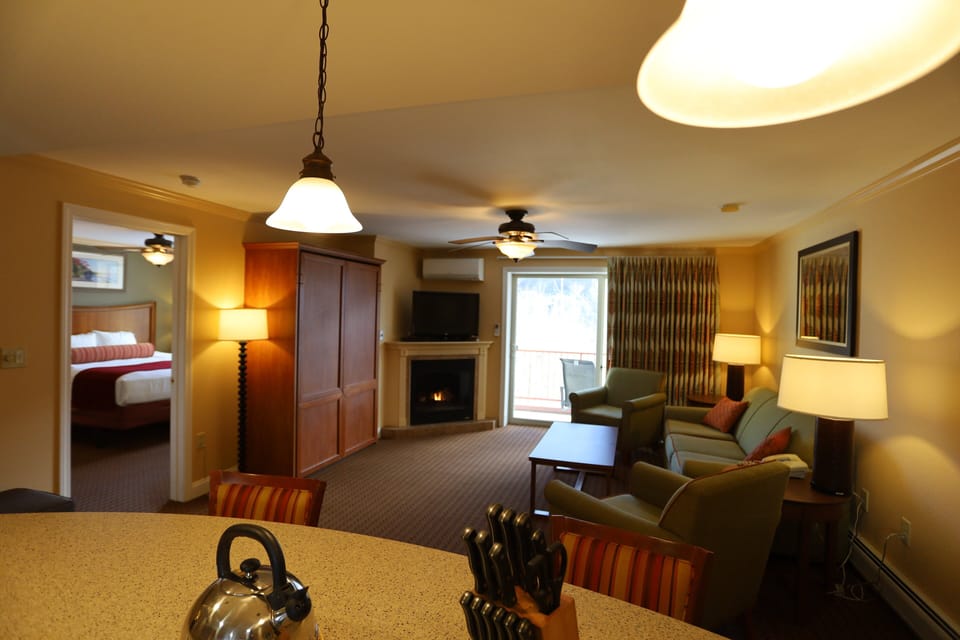Murphy bed in common area in Lincoln Condo