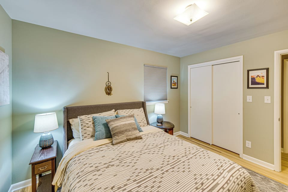 Bedroom 1 | Queen Bed | Linens Provided | Smart TV
