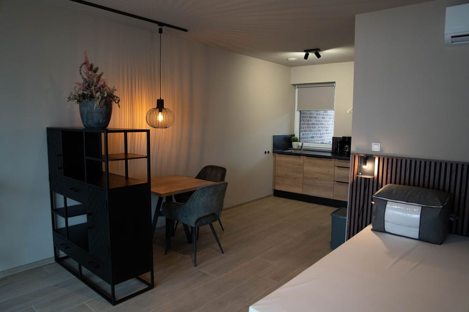 Kitchen of Camping Natuurlijk Limburg – Studio 1