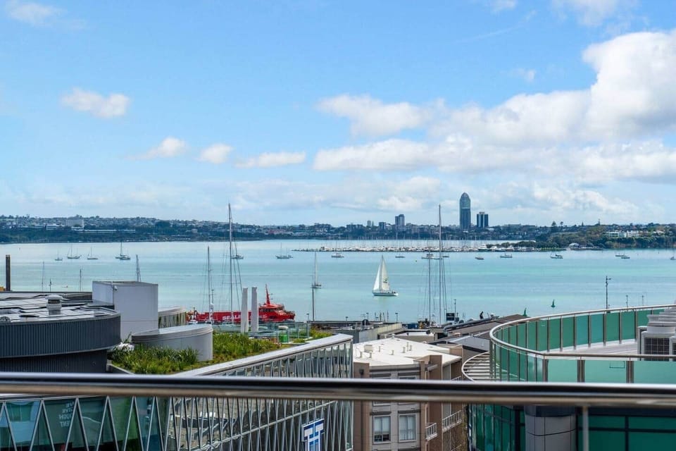 View from rooftop pool and lounging area
