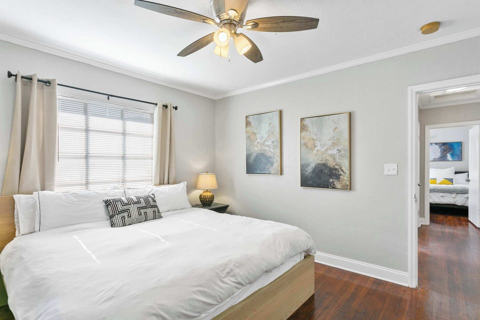 Relax in the spacious king bedroom