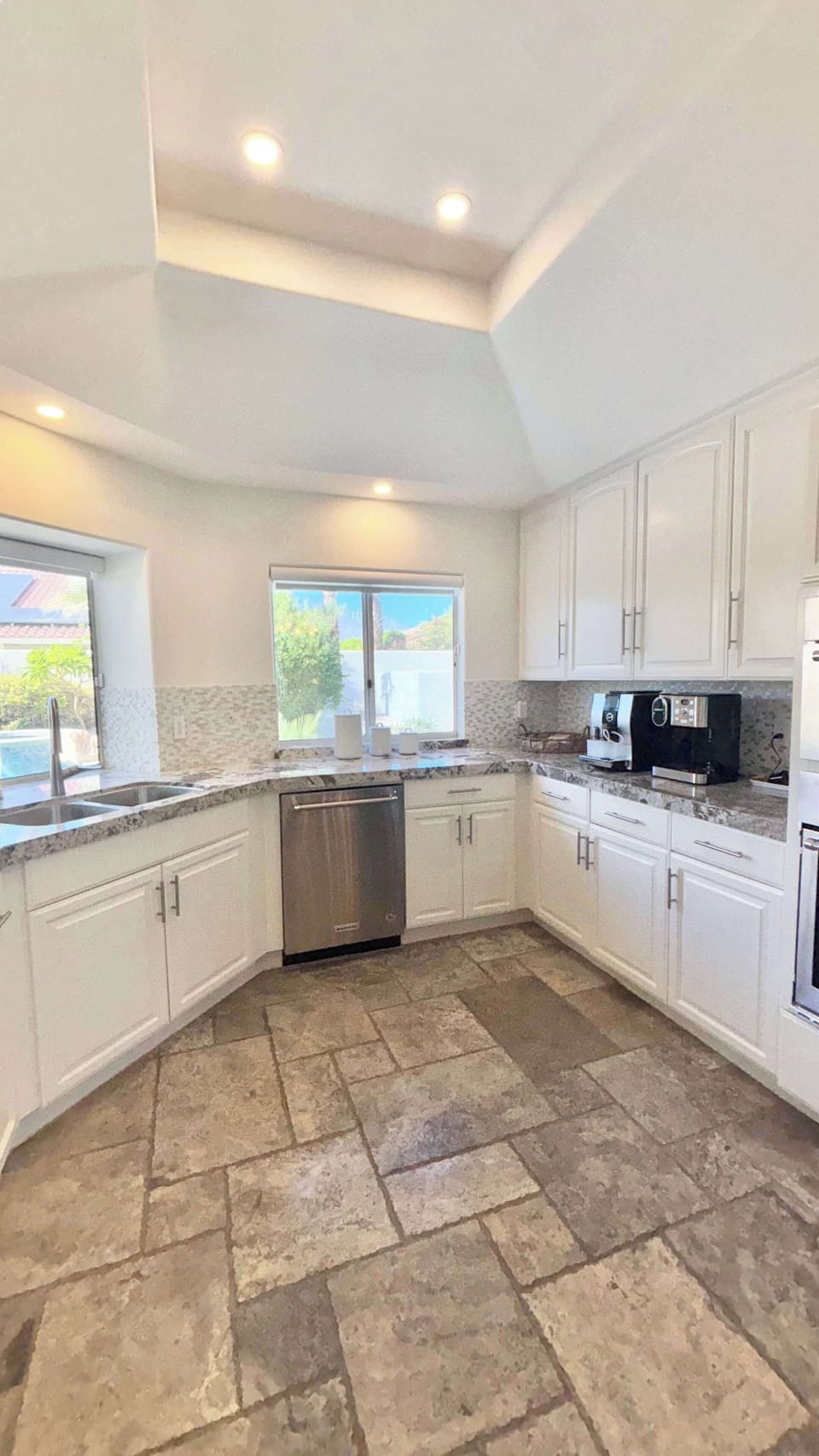 Kitchen view to rear yard