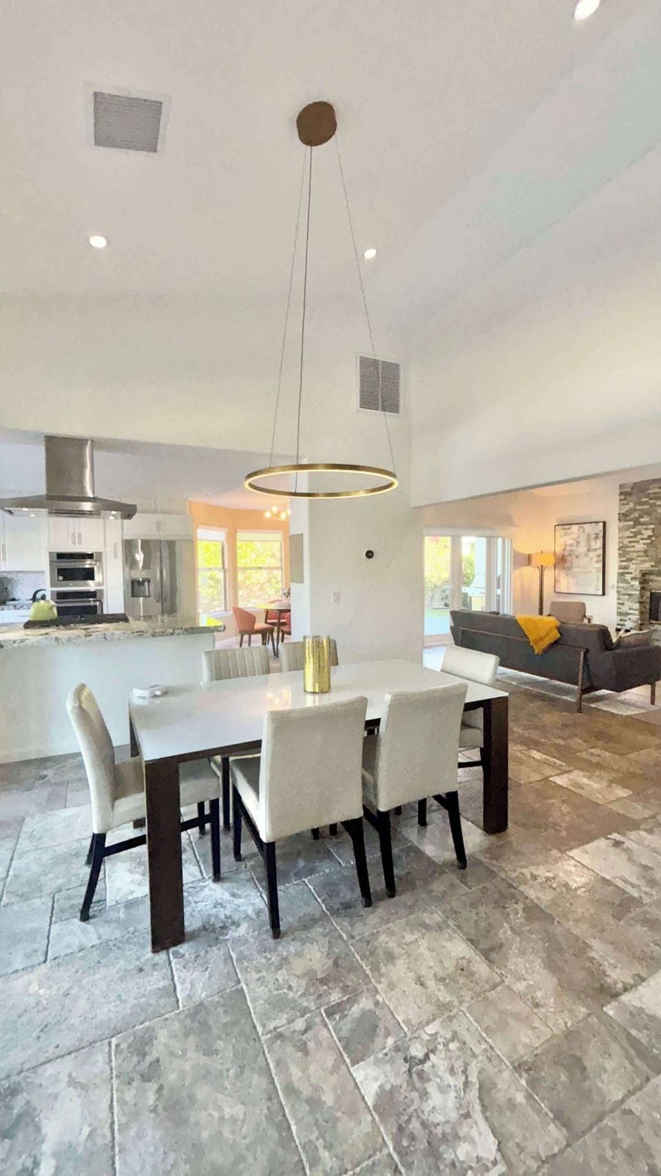 From slider between living and dining rooms