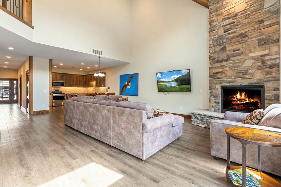 Living Space with Fireplace