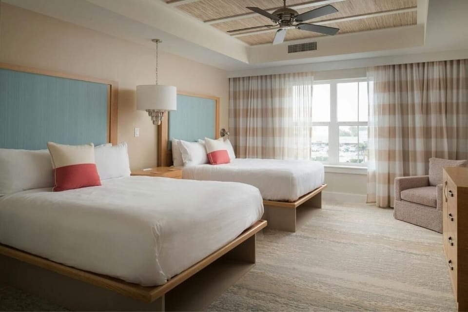 Unwind in airy doubles room with soothing natural light.