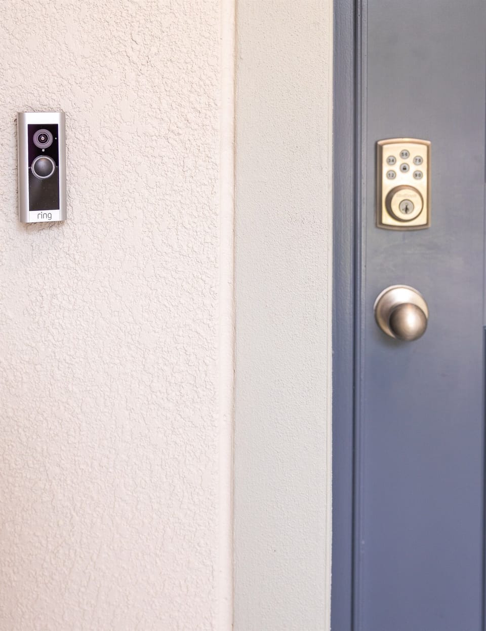 Ring doorbell and camera. Keyless entry with personal code for your stay.