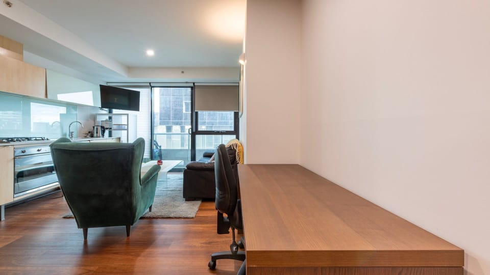 Work-from-home ready desk space
