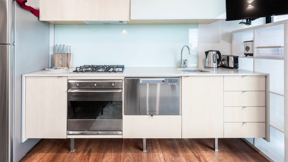 Convenient kitchenette with essentials.