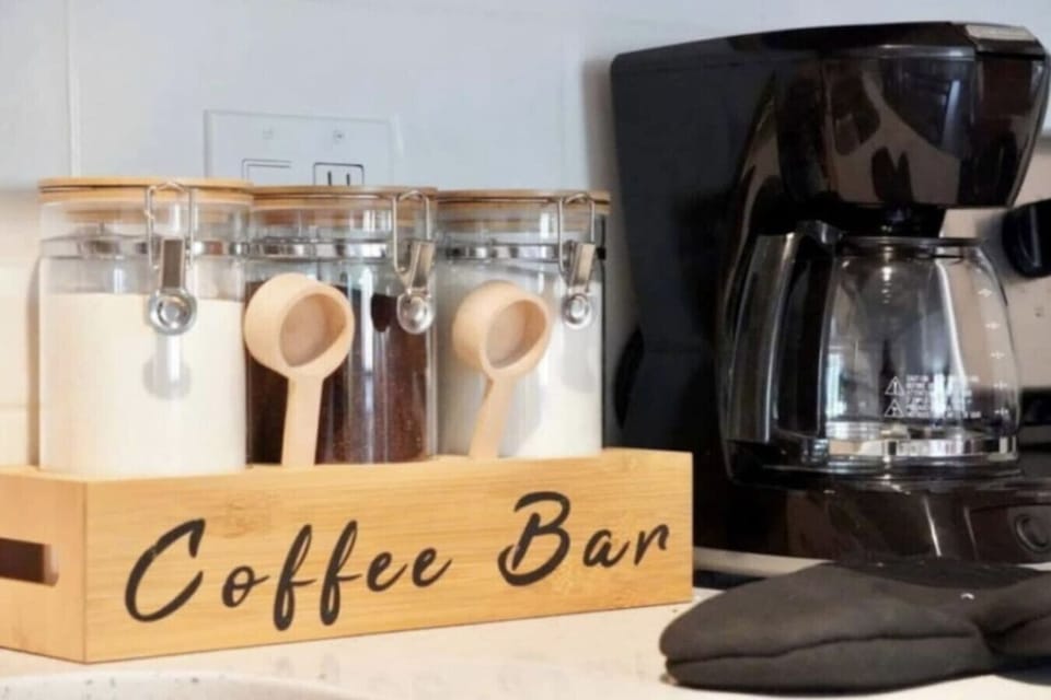 Enjoy your favorite roast at the in-suite coffee bar with supplies