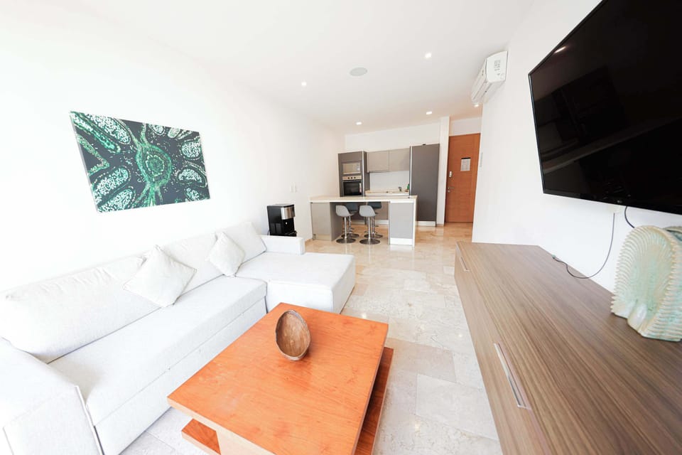 Sala con TV y Area de Estar