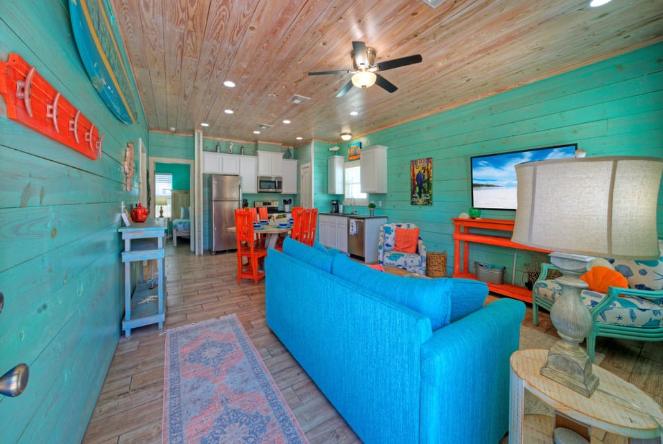 Inviting beach house.