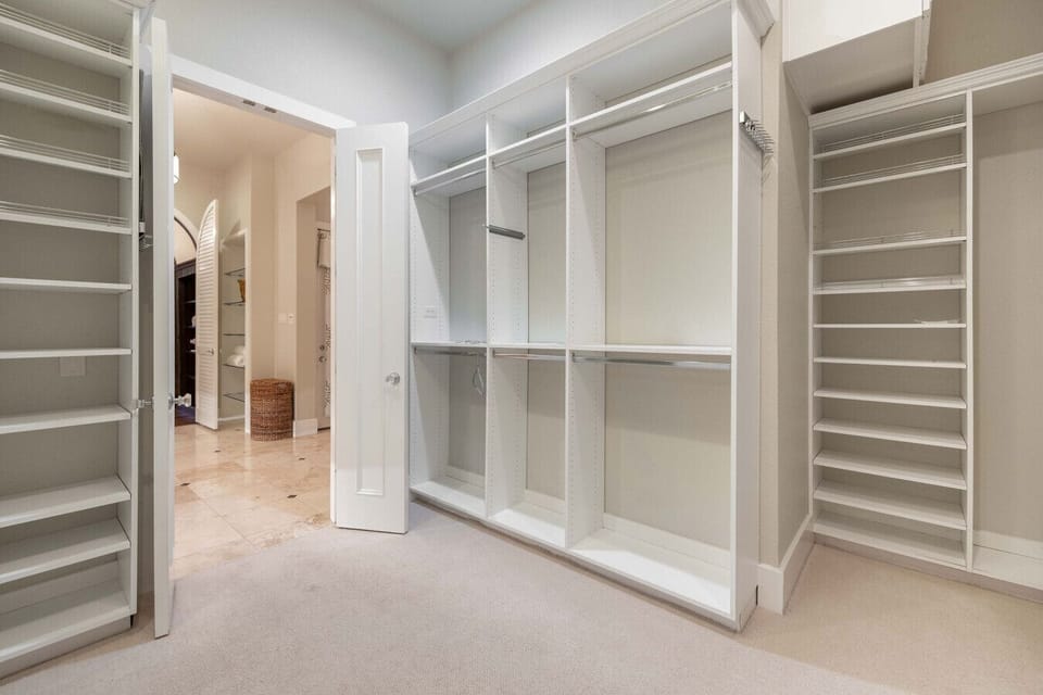 We have plenty of room to property store travel items.