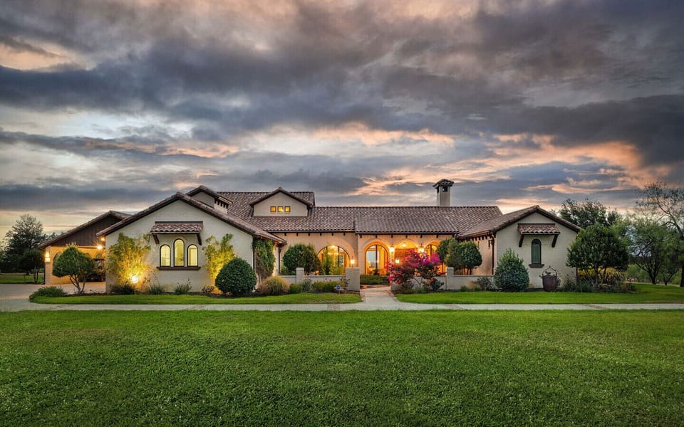 This distinguished 5-bedroom residence is designed with gatherings in mind.