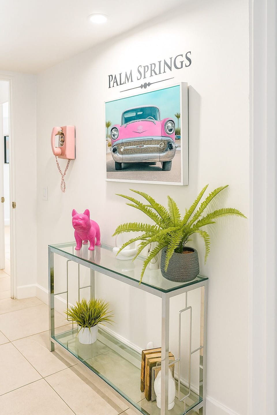 Hallway between rooms