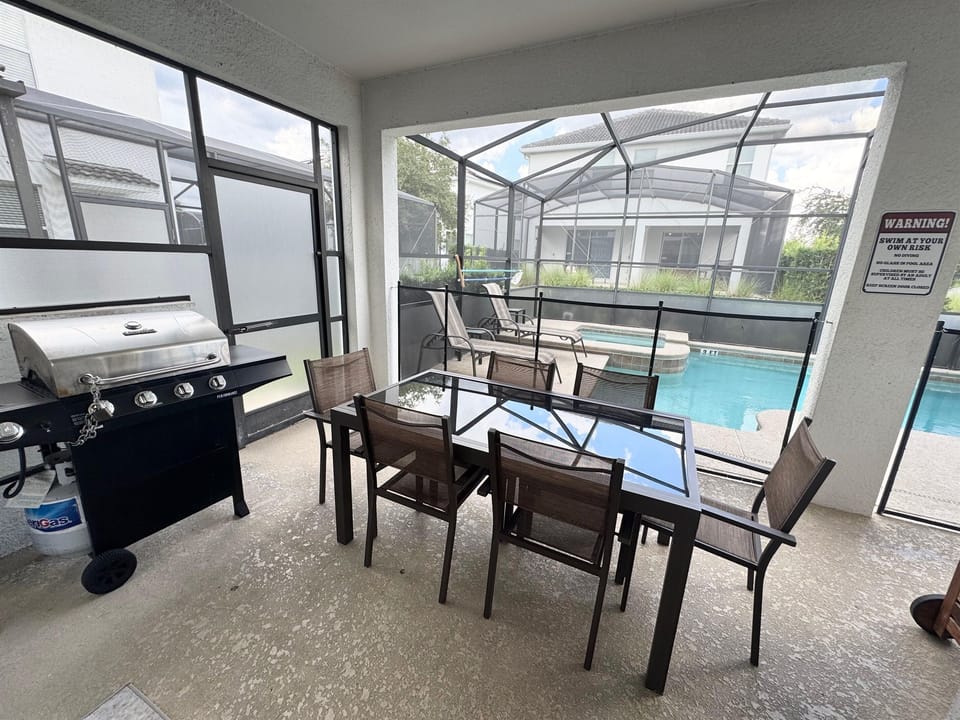 BBQ and Pool Area