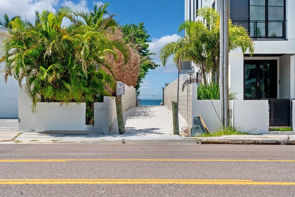 Private beach access just across the street