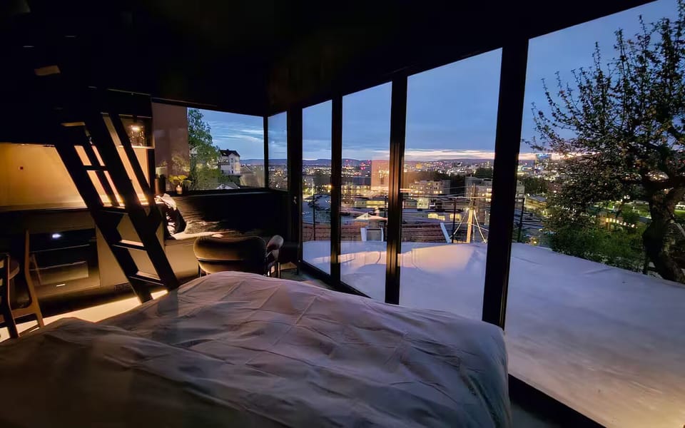 Wake up to floor-to-ceiling views over Oslo