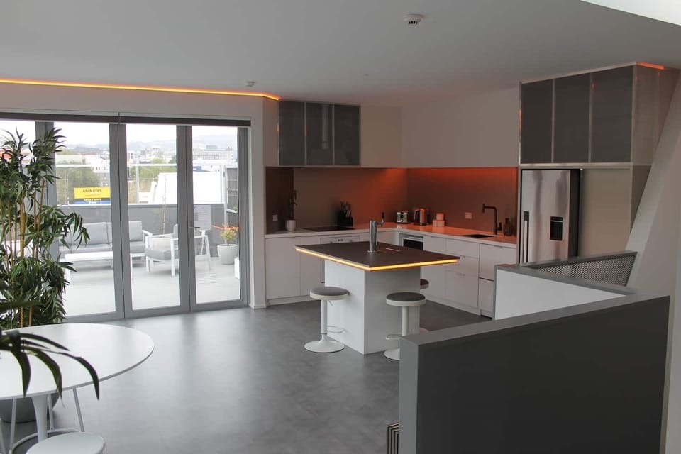 large dining area with a full-size Kitchen to enjoy your favorite home cooked meals
