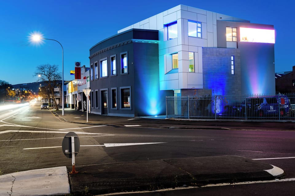 Futuristic Hotel located in the heart of Dunedin