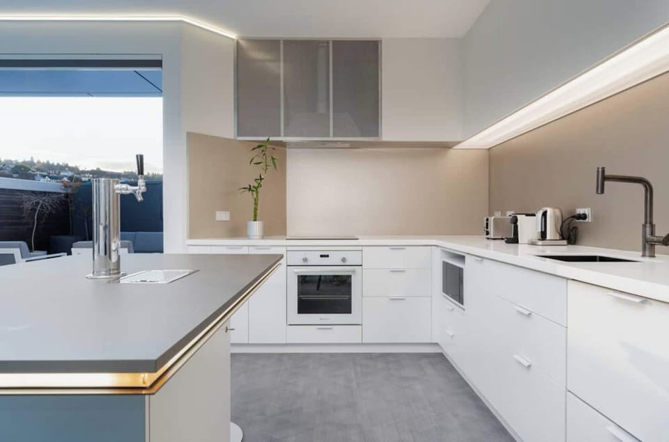 large dining area with a full-size Kitchen to enjoy your favorite home cooked meals