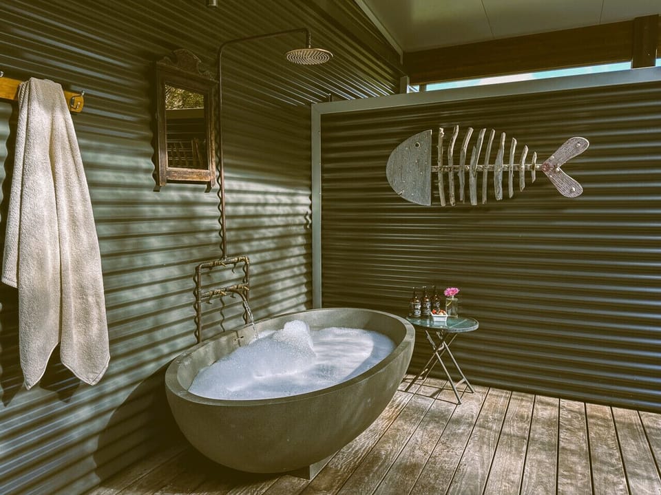 Outdoor hot tub