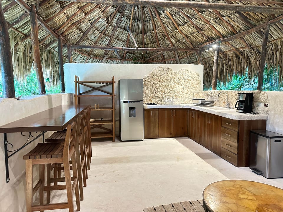 Dining room and kitchen