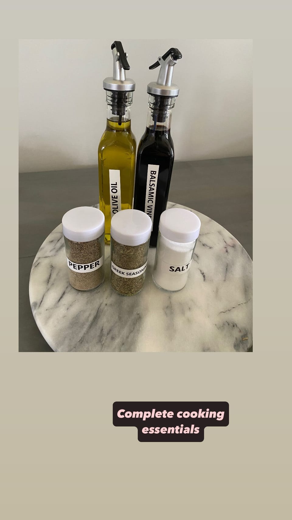 Bathroom amenities