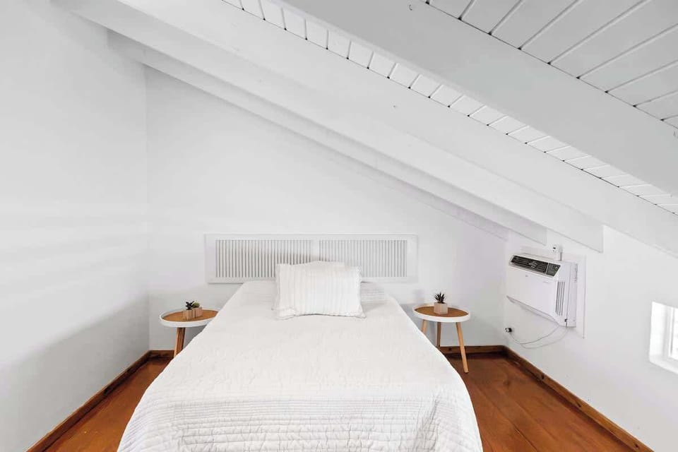 A cool and relaxed space for a peaceful night's sleep.