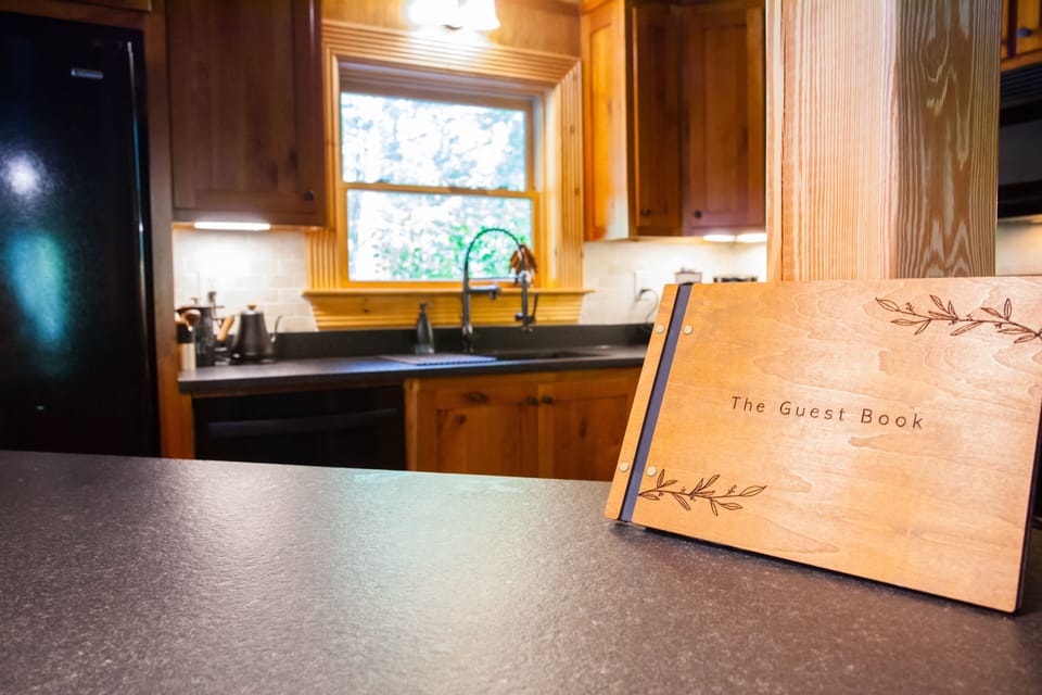 Write about your time in the guest book (it's the best part of hosting)