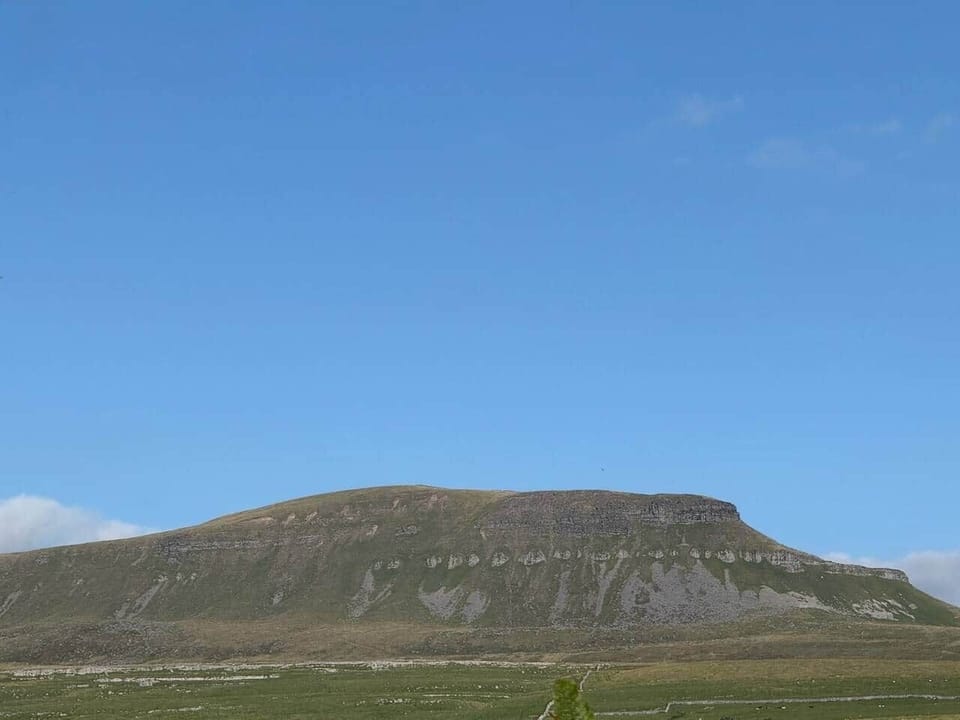 The view of Pen-Y-Ghent from the garden