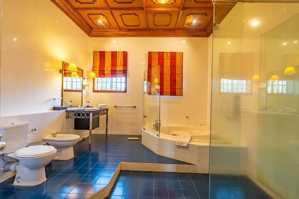 Indulge in a deep soak after a day of exploring.