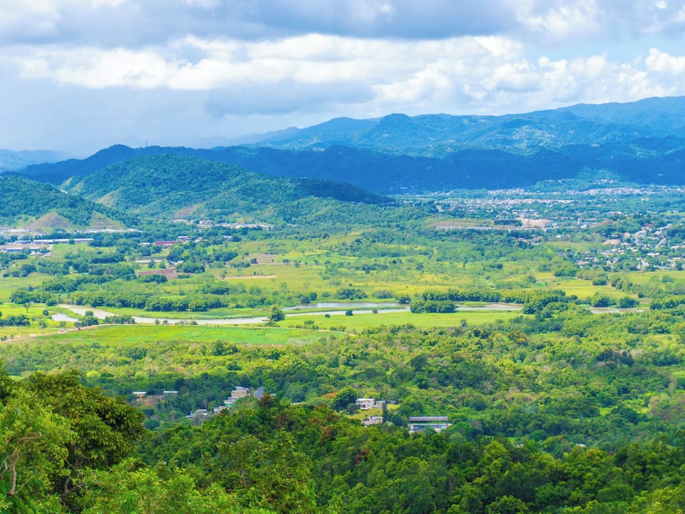 View to the central mountains