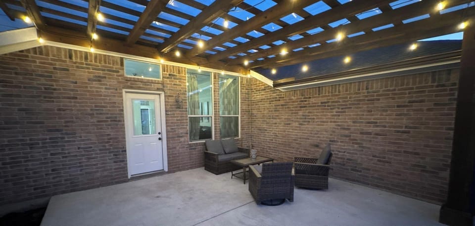 Covered back patio