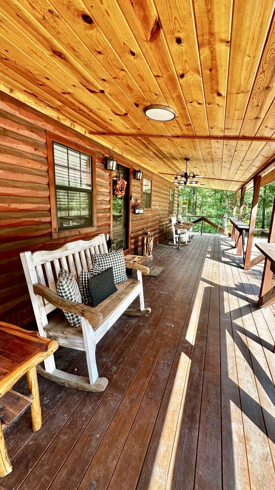 Front porch for sipping coffee and enjoying peaceful sunsets