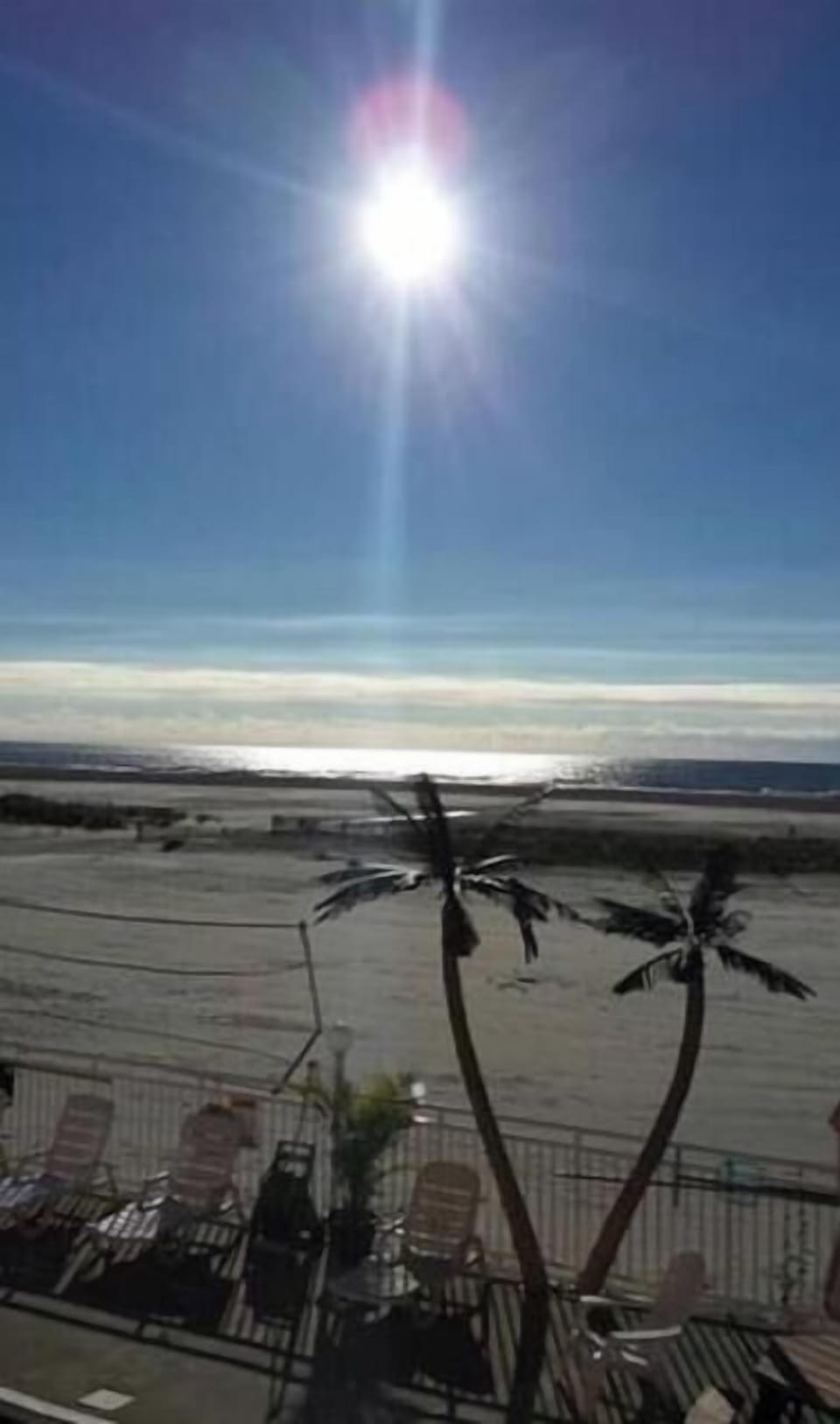 It's all about the views! Sunrise over the ocean.