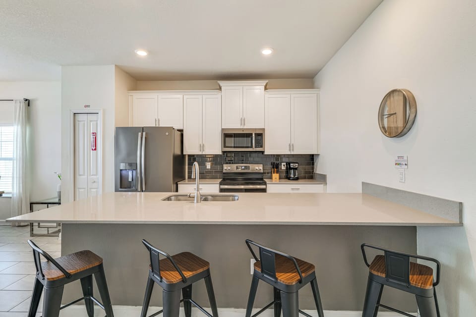Kitchen | 1st Floor | Cooking Basics | Drip Coffee Maker | Breakfast Bar Seating