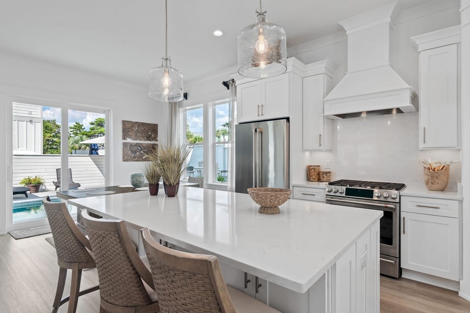 Twist & Shout - Dune Allen Beach - Open Kitchen, Dining, and Living Area