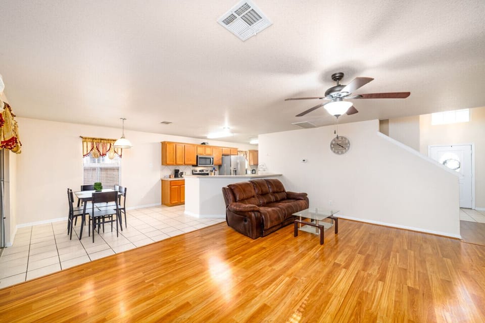 Spacious Living Room Connected to Dining and Kitchen – Perfect for Families