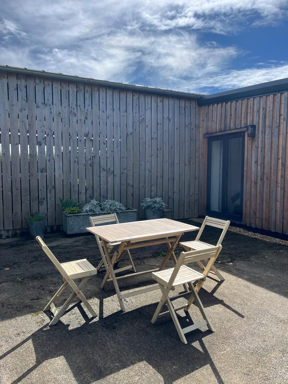 Outside dining area