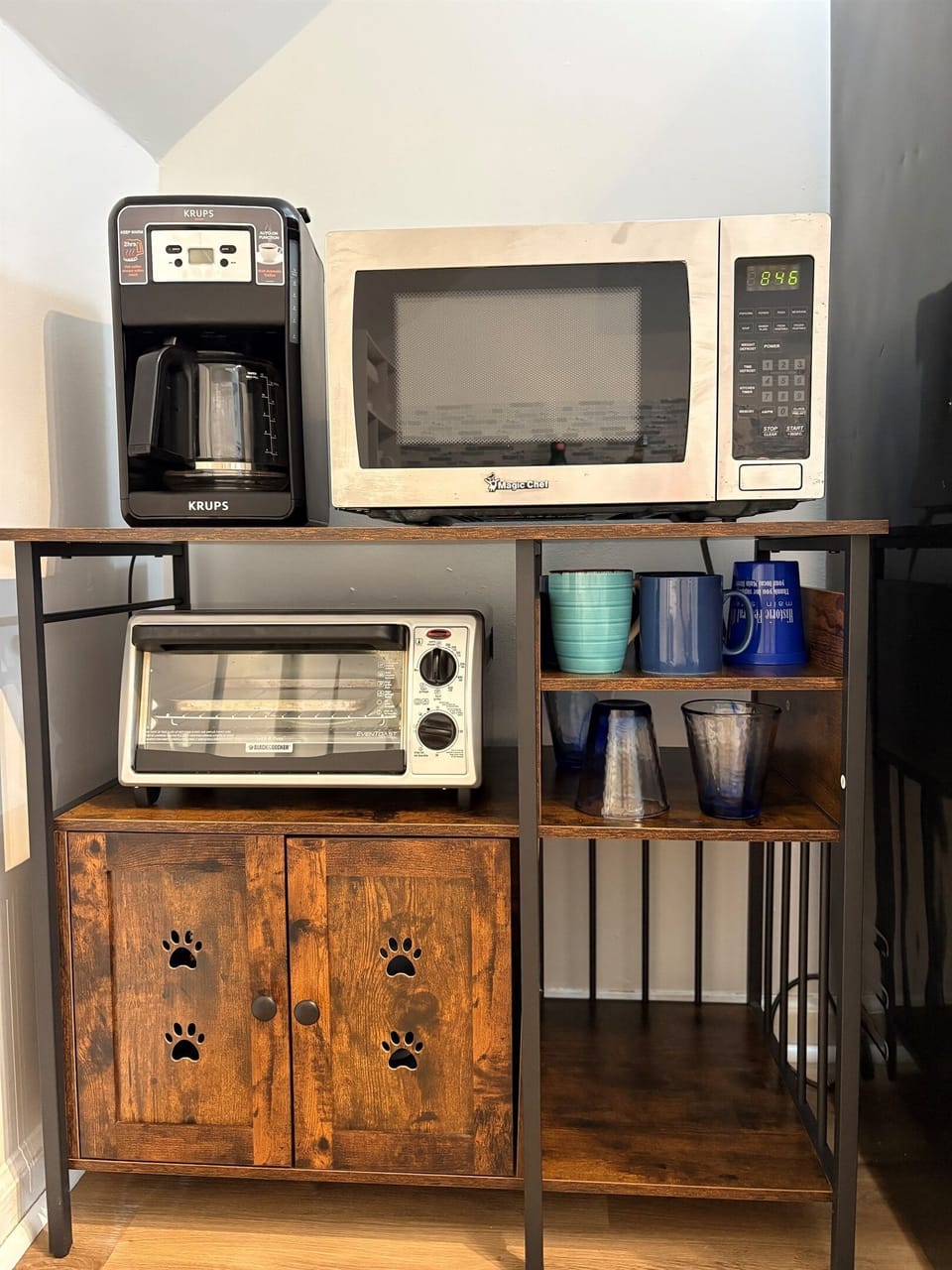 Fully stocked kitchen
