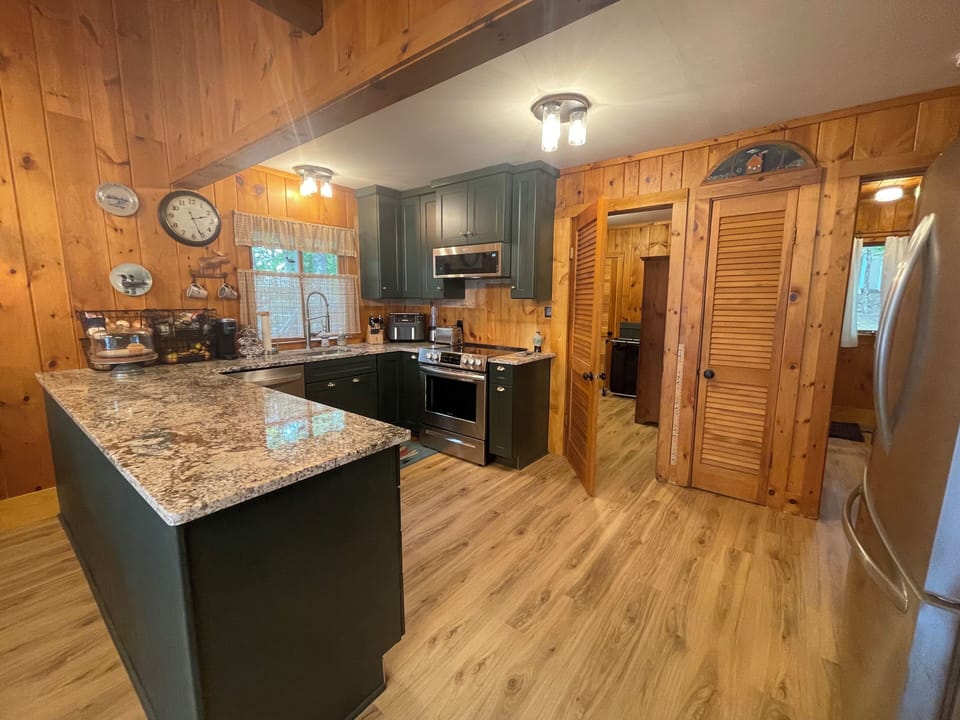Our beautiful, well-stocked kitchen