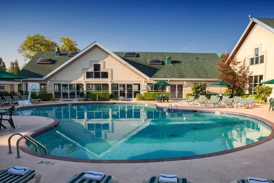 Stretch out on loungers and savor the quiet open space.