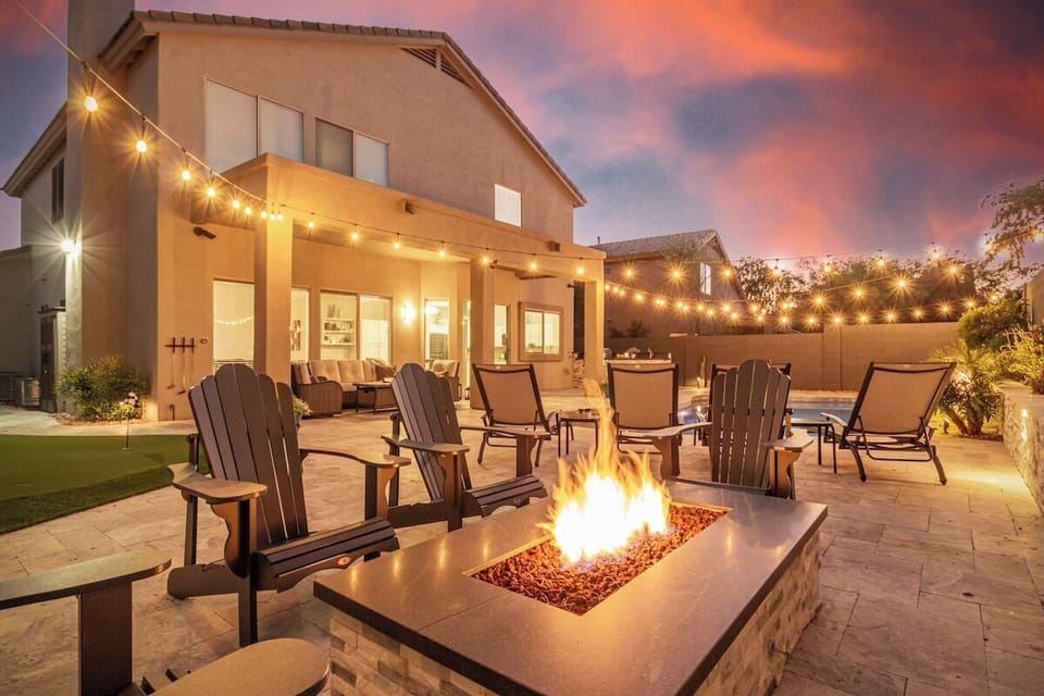 Fireplace.