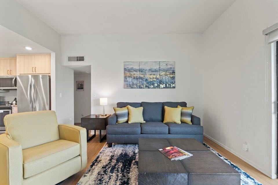 Living Room with TV & Modern Furnishings