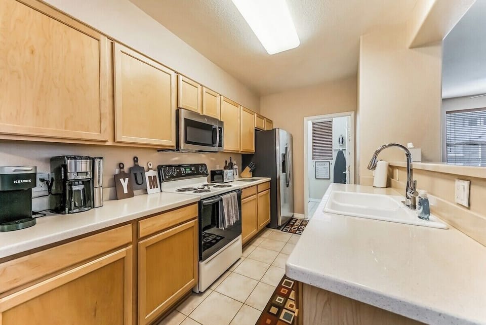 Unleash your culinary creativity in our fully-equipped kitchen.